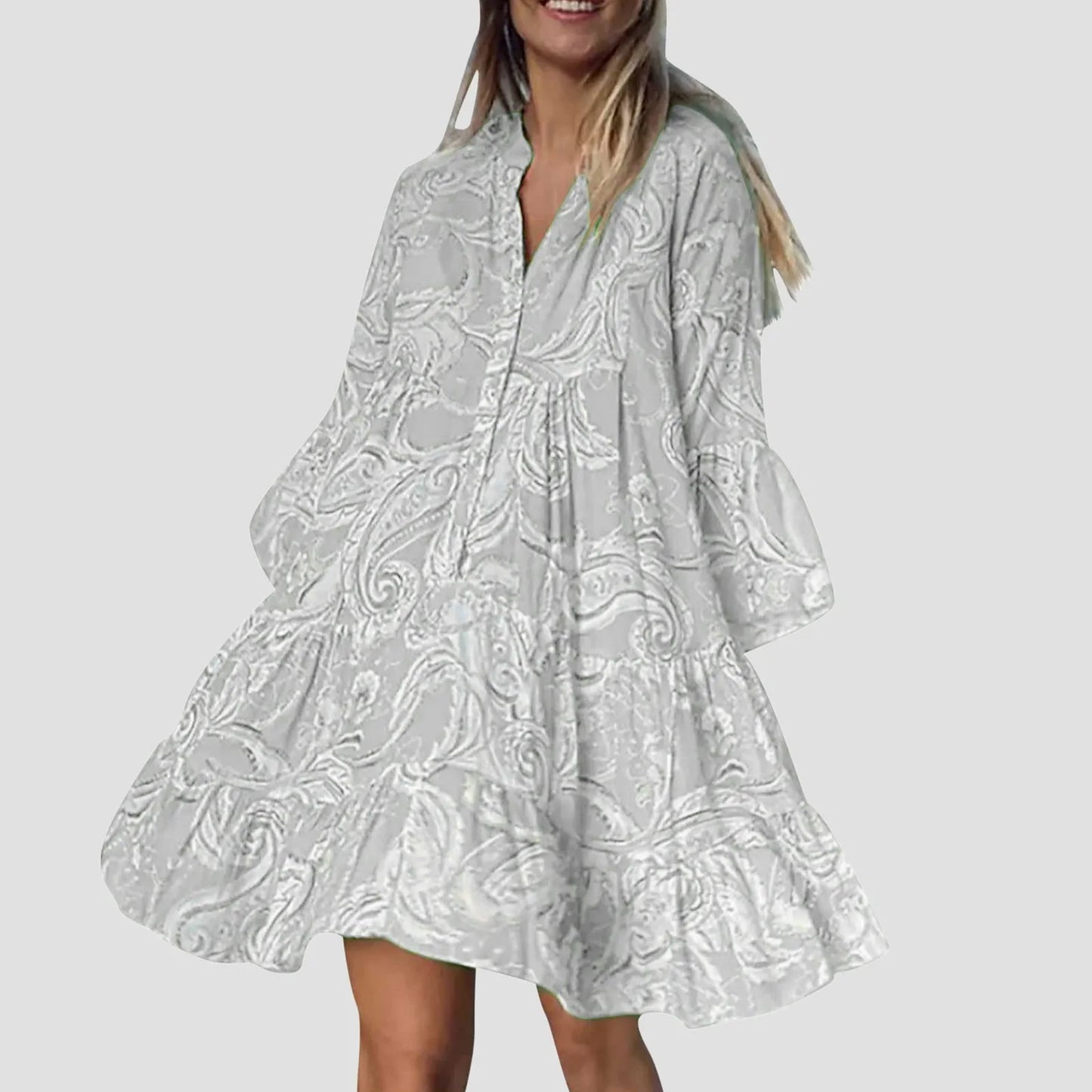 Zomerjurk Boho Stijl Strandjurk Vrouw