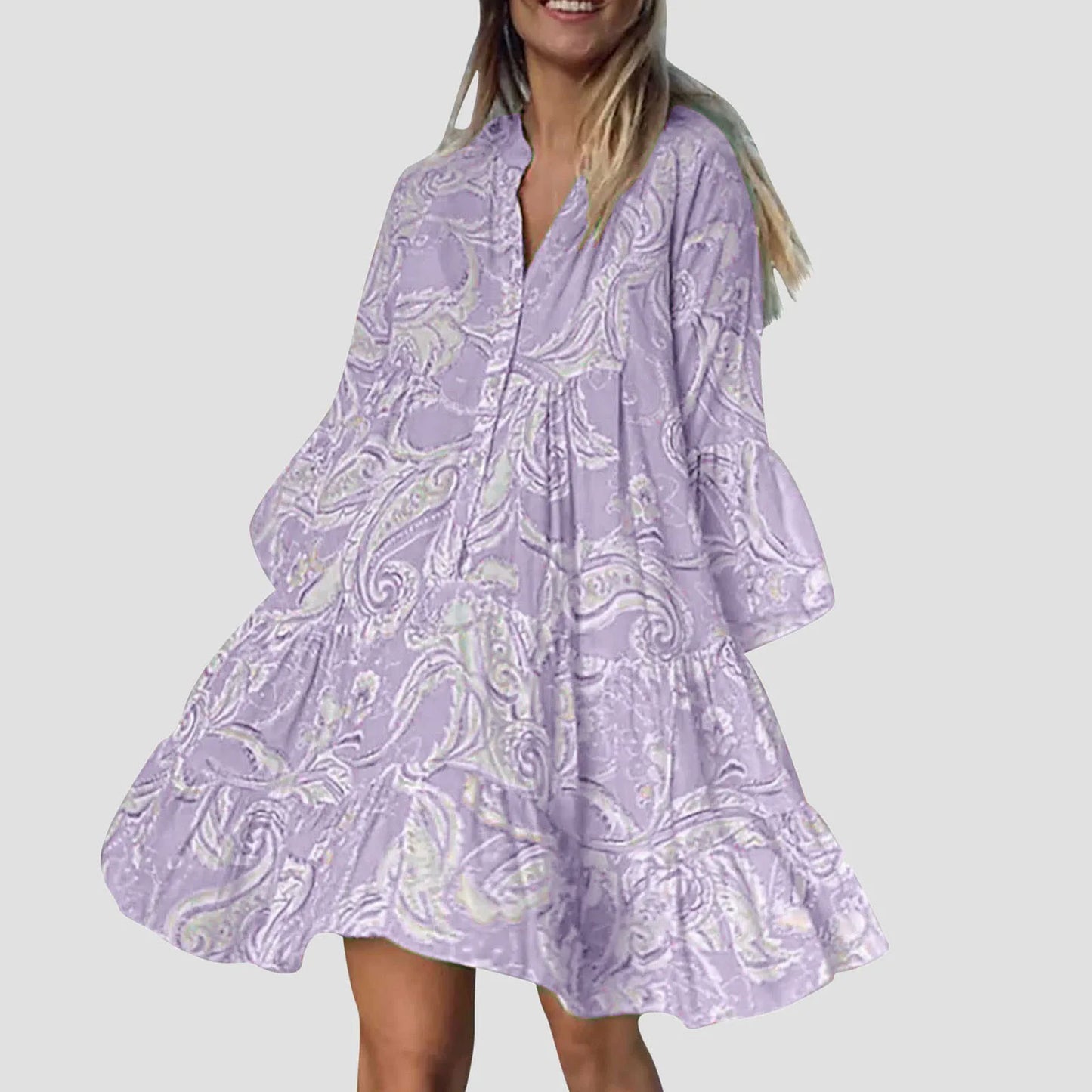 Zomerjurk Boho Stijl Strandjurk Vrouw