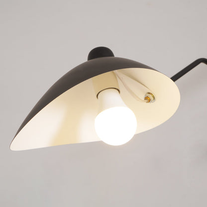 Verstelbare Spinlamp Multi-Arm Plafondlamp Industriële Design Messing Details Zwart Wit Scandinavisch Modern