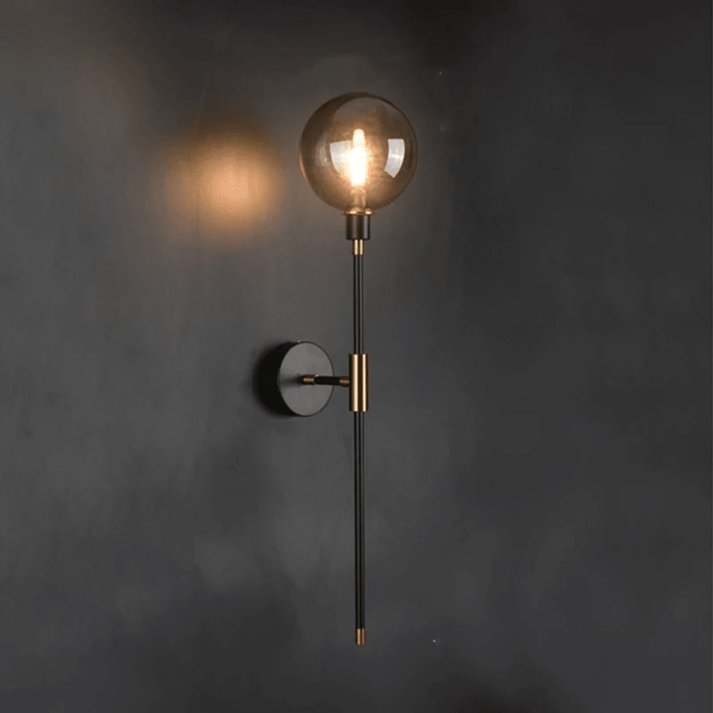 Moderne Glazen Wandlamp – Minimalistische Verlichting met Helder Glas – Beschikbaar in 3 Kapkleuren
