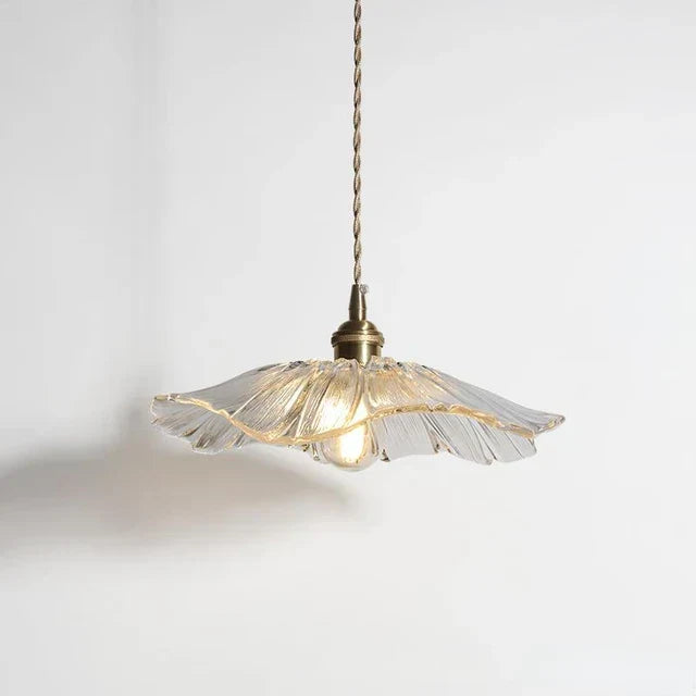 Hanglamp Bloemenontwerp met Glazen Kap voor Eetkamer en Slaapkamer