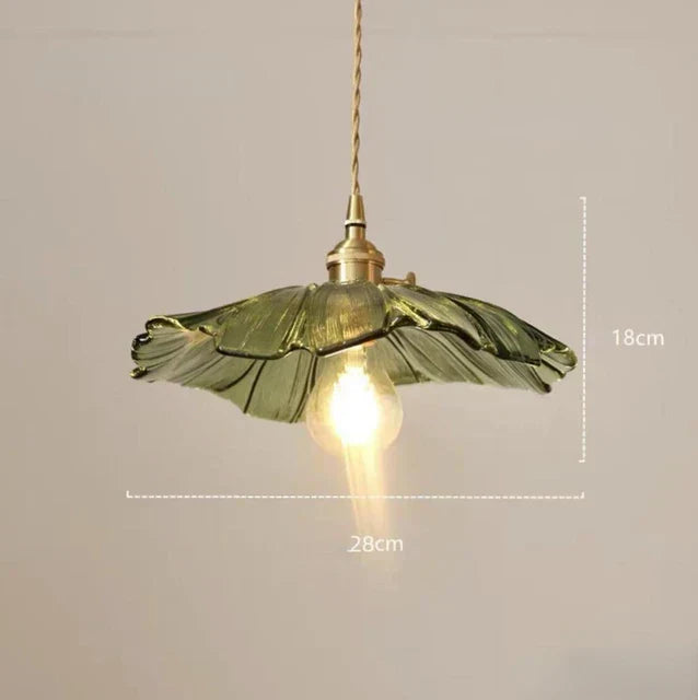 Hanglamp Bloemenontwerp met Glazen Kap voor Eetkamer en Slaapkamer