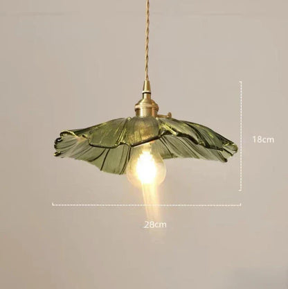 Hanglamp Bloemenontwerp met Glazen Kap voor Eetkamer en Slaapkamer