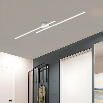 Langwerpige LED Plafondlamp Aluminium Dimbaar Modern 60cm 90cm 120cm Zwart Wit Goud