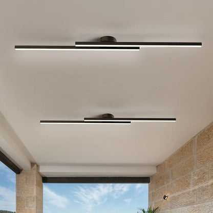 Langwerpige LED Plafondlamp Aluminium Dimbaar Modern 60cm 90cm 120cm Zwart Wit Goud