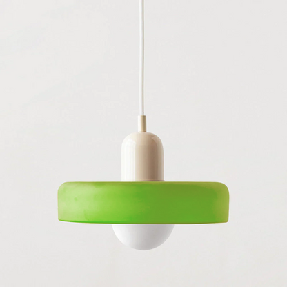 Luccon retro hanglamp glas G9 kleurrijk eettafel keuken verlichting design modern vintage