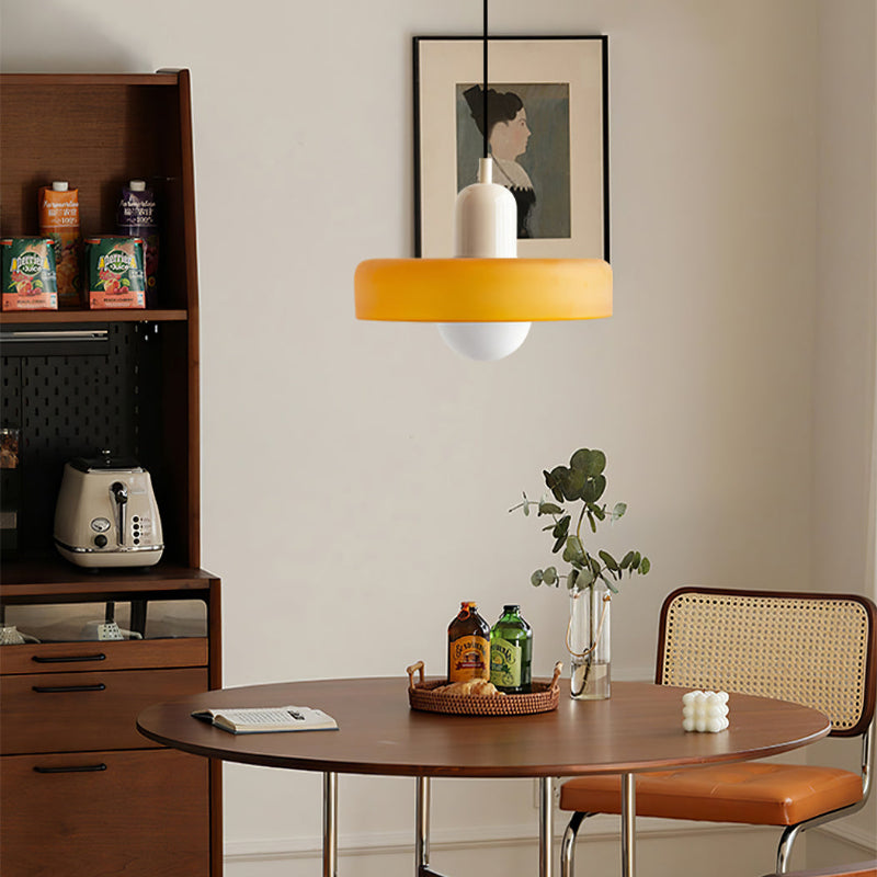 Verstelbare Glazen Hanglamp met Bauhaus-Design – Eetkamer en Woonkamer Verlichting