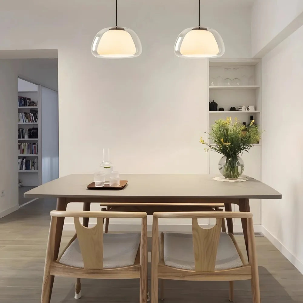 Hanglamp Glas Organisch Gelei Textuur E27 Eetkamer Woonkamer Slaapkamer Gang Artistiek Modern