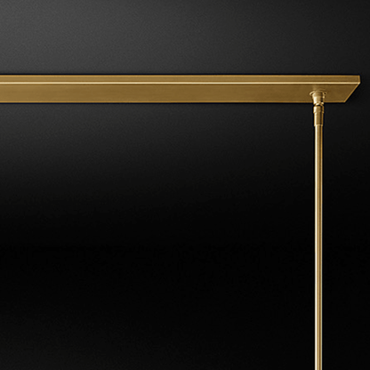Moderne Eettafel Kroonluchter met Cilindervormige Glazen Kappen – Hanglamp Messing – Sfeerverlichting voor Woonkamer Eetkamer Keukeneiland