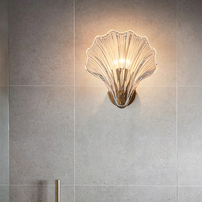 Wandlamp Schelp Glas Metaal LED Kust Luxe Slaapkamer Hal Badkamer Modern