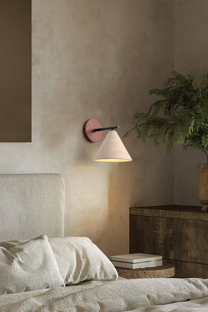 Travertijn Wandlamp Taps Toelopend Design Minimalistische Accentverlichting Slaapkamer Woonkamer