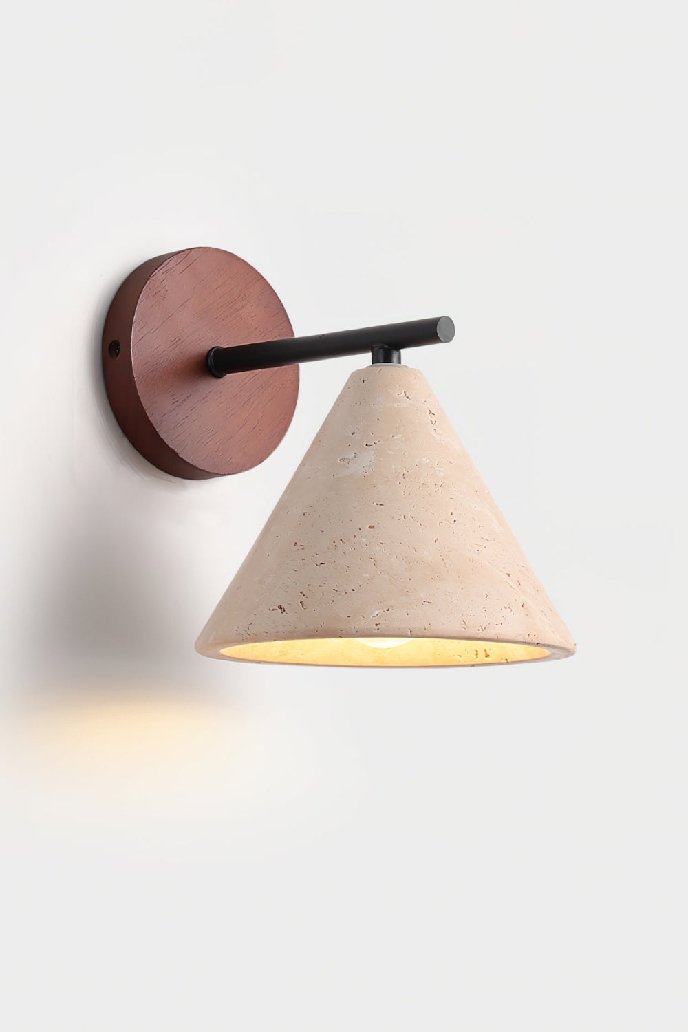 Travertijn Wandlamp Taps Toelopend Design Minimalistische Accentverlichting Slaapkamer Woonkamer