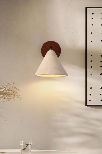 Travertijn Wandlamp Taps Toelopend Design Minimalistische Accentverlichting Slaapkamer Woonkamer