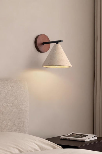Travertijn Wandlamp Taps Toelopend Design Minimalistische Accentverlichting Slaapkamer Woonkamer