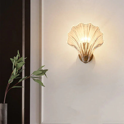 Wandlamp Schelp Glas Metaal LED Kust Luxe Slaapkamer Hal Badkamer Modern