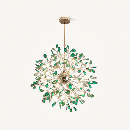 Hanglamp Kroonluchter Natuurlijk Agaat Metaal Goud Multicolor G4 12-18 Lichts Woonkamer
