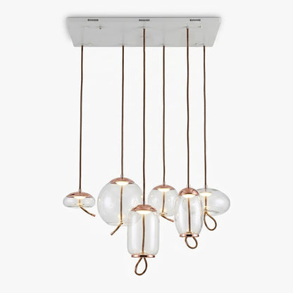 Handgeblazen Glazen Hanglamp Modern Design – Glas en Metaal – Instelbare Kabel 150cm – Geïntegreerde LED – 4 Modellen & Kleuropties