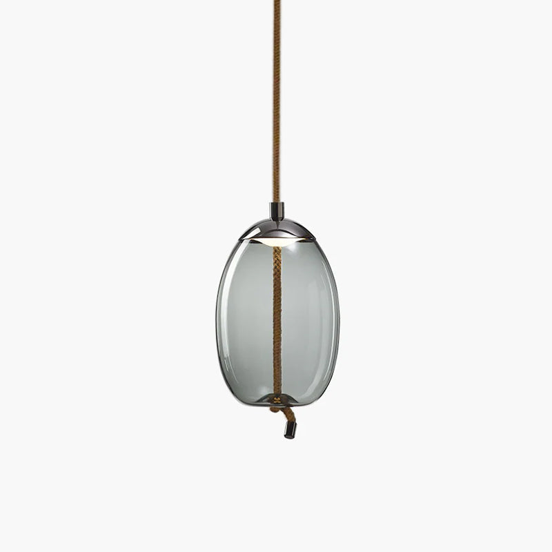 Handgeblazen Glazen Hanglamp Modern Design – Glas en Metaal – Instelbare Kabel 150cm – Geïntegreerde LED – 4 Modellen & Kleuropties
