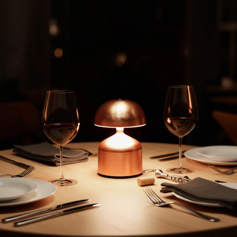 Oplaadbare Metalen Tafellamp met Dimbaar LED-Licht en Kleurtemperatuur