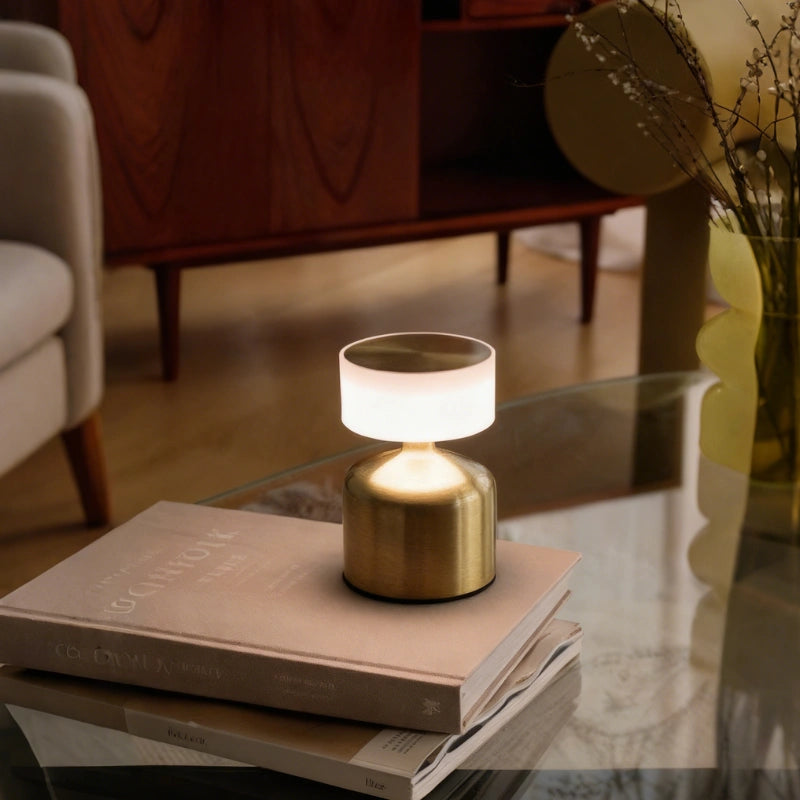 Oplaadbare Metalen Tafellamp met Dimbaar LED-Licht en Kleurtemperatuur