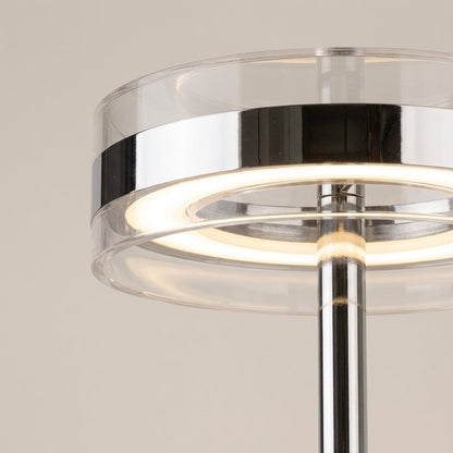 Tafellamp Glas Cilinder Metaal Chroom LED Ø20cm 40cm Woonkamer Slaapkamer Bureaulamp Modern Minimalistisch Sfeerverlichting