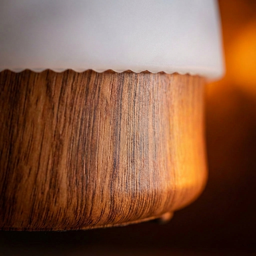 Nachtlamp Paddenstoel Siliconen Hout LED Dimbaar Kleurtemperatuur Instelbaar Slaapkamer Kinderkamer Bureaulamp Nachtlampje