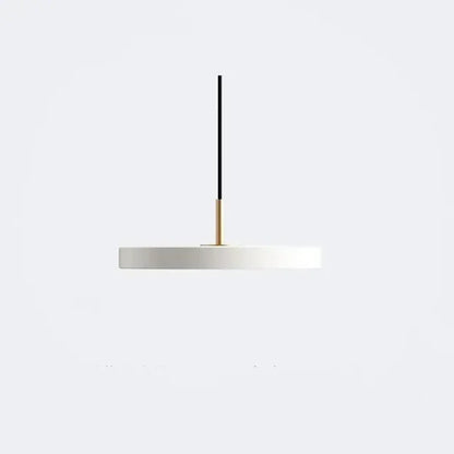 Scandinavische Hanglamp Met Platte Schijfvorm En Warme LED Verlichting Voor Eettafel Woonkamer En Slaapkamer