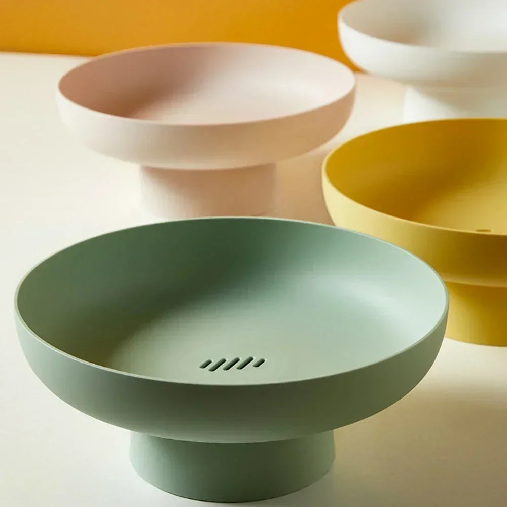 Moderne Fruitschaal met Strak Ontwerp – Ideaal voor Fruit, Brood en Decoratie | Ø 25 cm | Veelzijdig Gebruik in Elke Ruimte | Scandinavisch Keukendesign