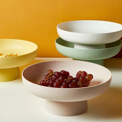 Moderne Fruitschaal met Strak Ontwerp – Ideaal voor Fruit, Brood en Decoratie | Ø 25 cm | Veelzijdig Gebruik in Elke Ruimte | Scandinavisch Keukendesign