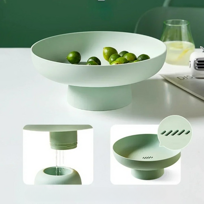 Moderne Fruitschaal met Strak Ontwerp – Ideaal voor Fruit, Brood en Decoratie | Ø 25 cm | Veelzijdig Gebruik in Elke Ruimte | Scandinavisch Keukendesign