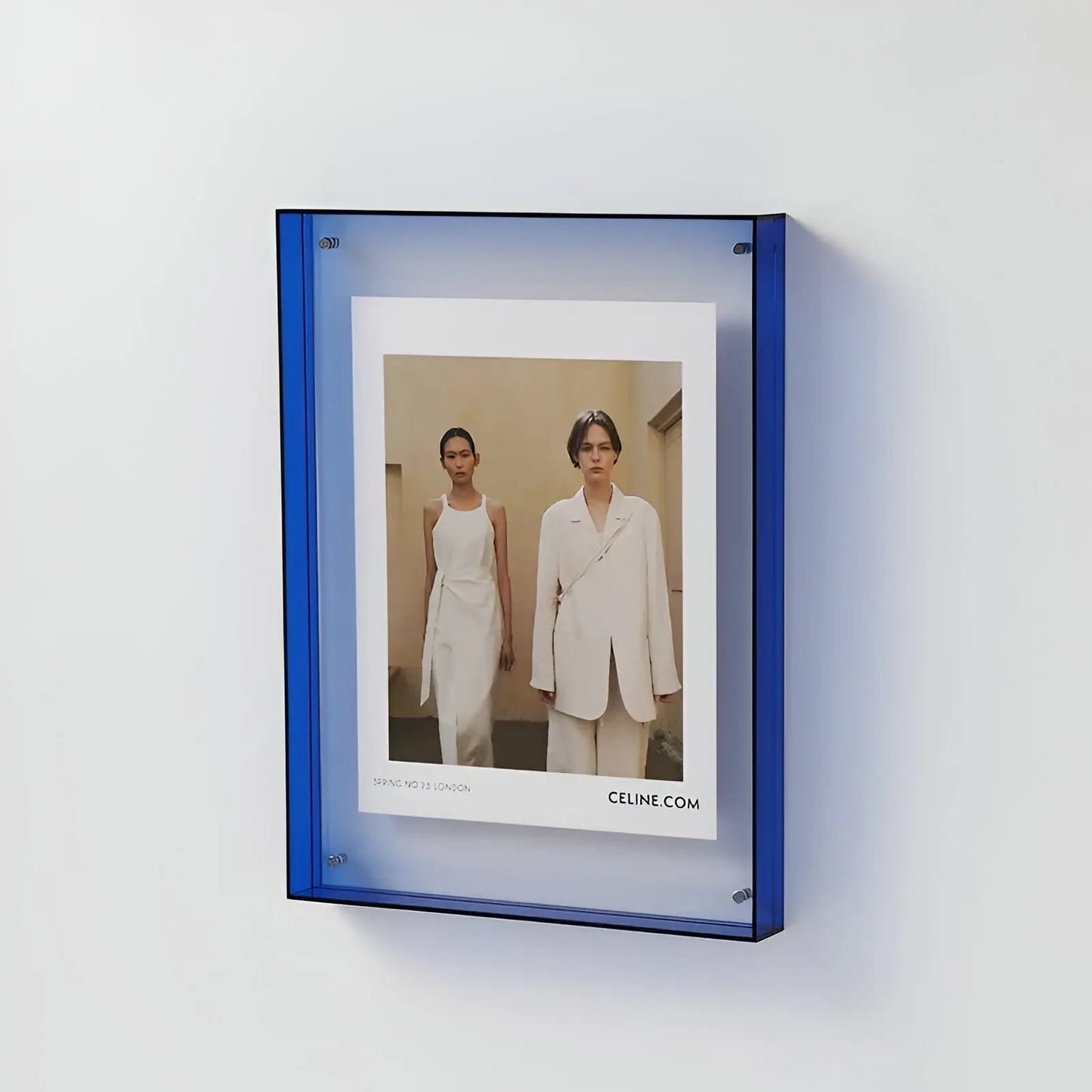 Acryl Fotolijst met Gekleurde Rand – Wand & Tafel – 10 Kleuren – 5 Maten