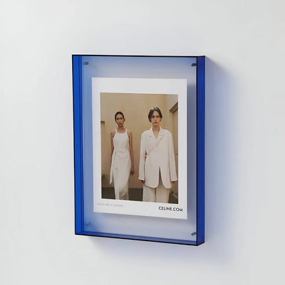 Acryl Fotolijst met Gekleurde Rand – Wand & Tafel – 10 Kleuren – 5 Maten