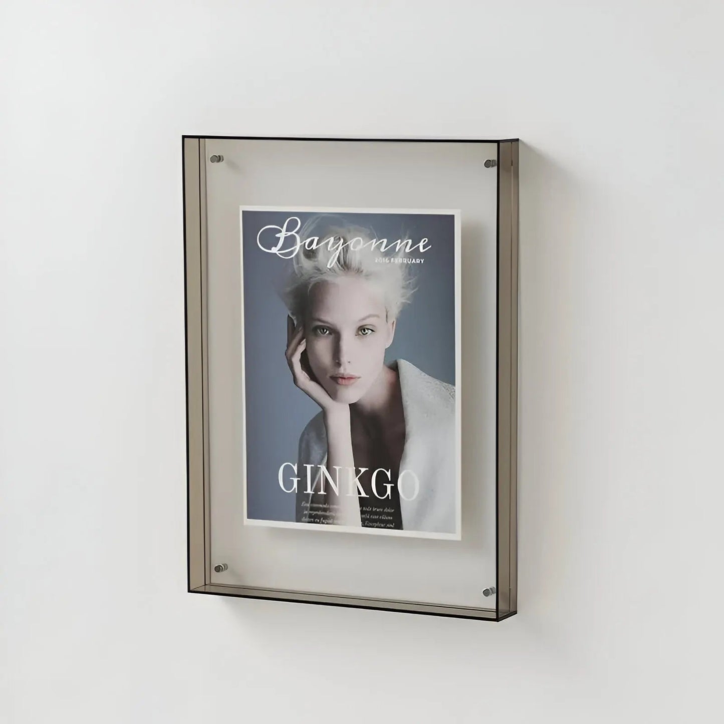 Acryl Fotolijst met Gekleurde Rand – Wand & Tafel – 10 Kleuren – 5 Maten