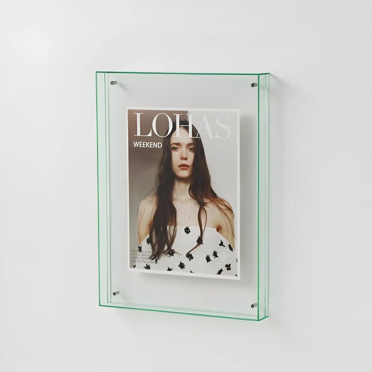 Acryl Fotolijst met Gekleurde Rand – Wand & Tafel – 10 Kleuren – 5 Maten