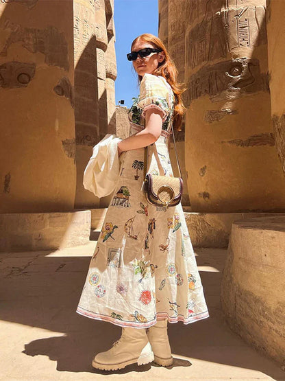 Zomerjurk Fleurora Jurk Vrouwelijk Elegant - StudioMarella