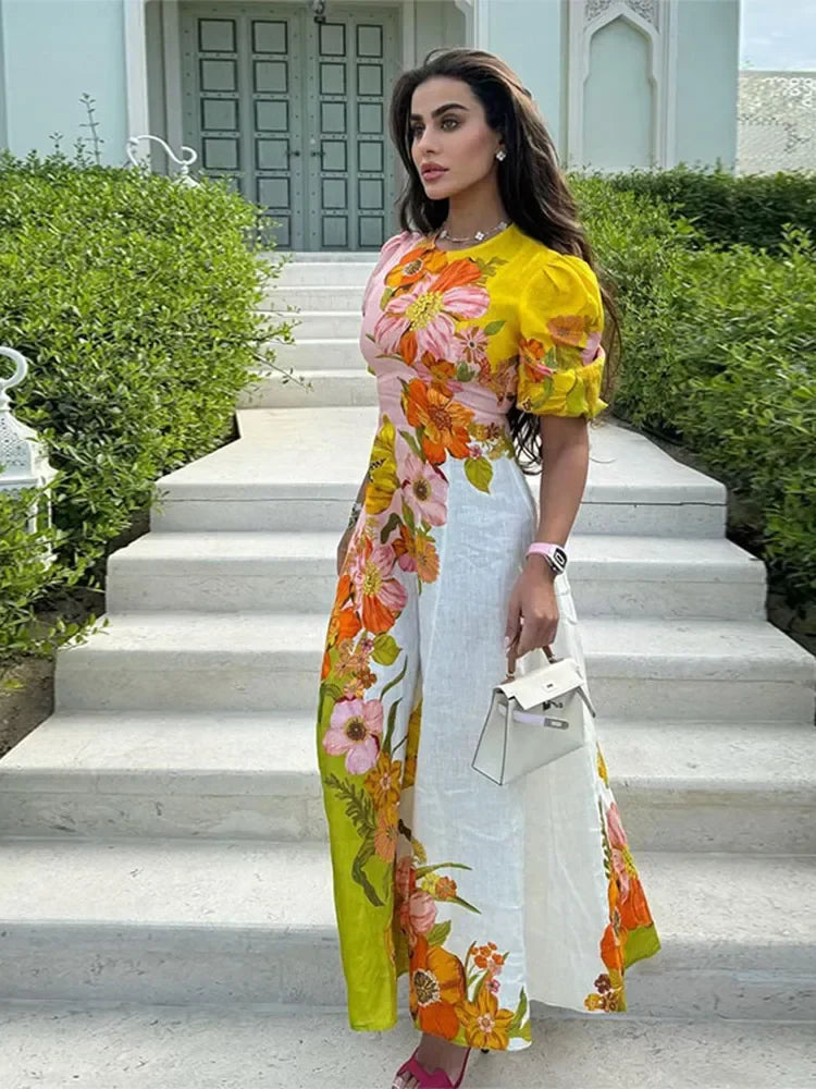 Zomerjurk Fleurora Jurk Vrouwelijk Elegant
