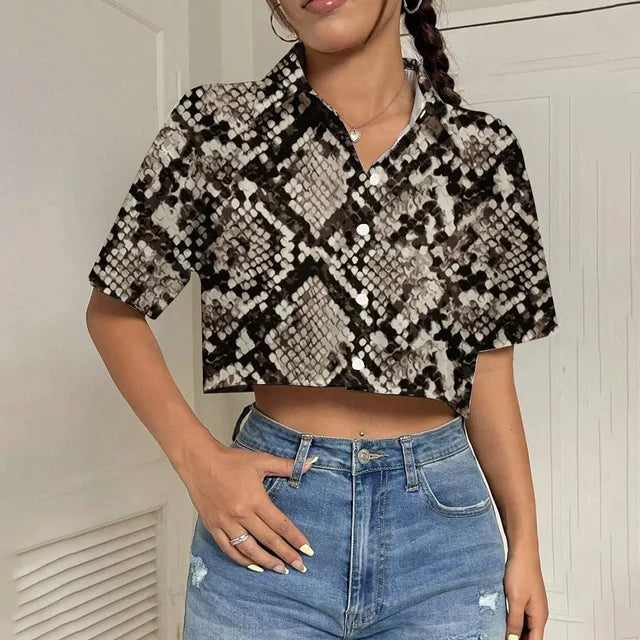 Vrouwen Zomerblouses Korte Mouw Mooi en Luchtig