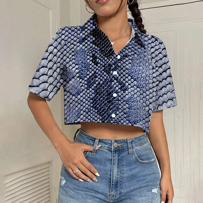Vrouwen Zomerblouses Korte Mouw Mooi en Luchtig