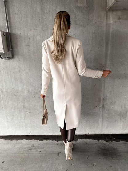 Lange Modewinterjas voor Vrouwen