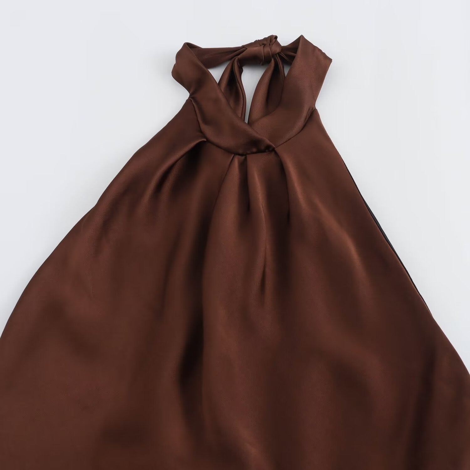 Mokka Midi Jurk | Elegante Dames Midi Jurk voor Avondkleding 3