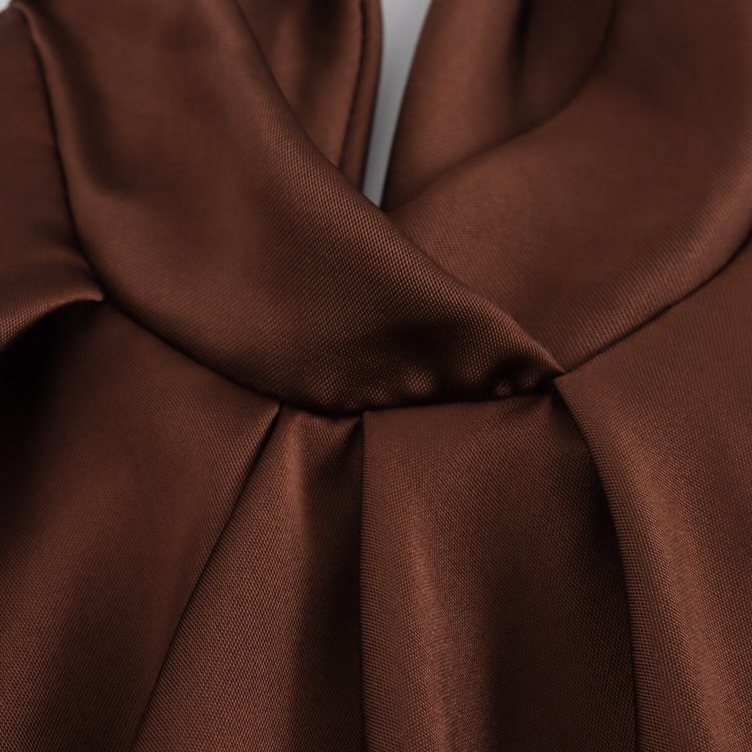Mokka Midi Jurk | Elegante Dames Midi Jurk voor Avondkleding 5
