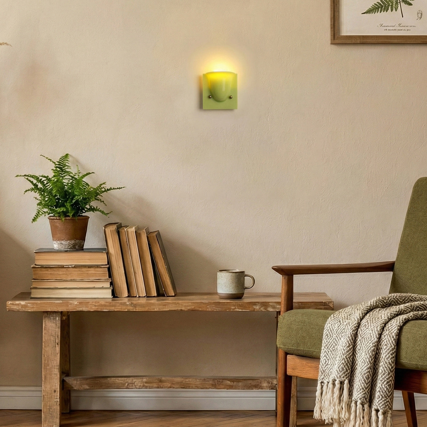 Mollo Wandlamp — Organische Hars & IJzer Wandverlichting