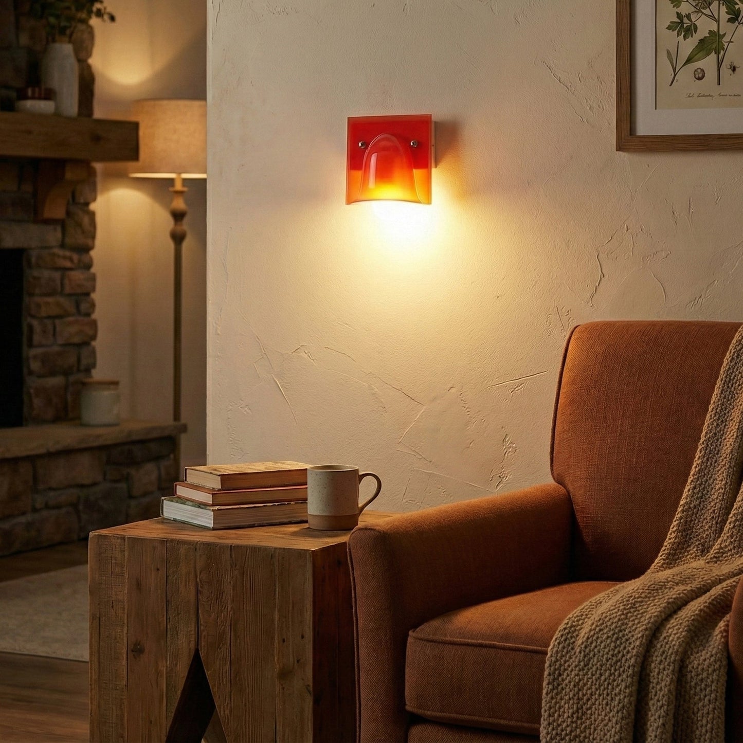 Mollo Wandlamp — Organische Hars & IJzer Wandverlichting