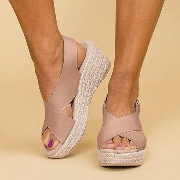 Monika | Sleehaksandalen Dames met Gekruiste Bandjes 1