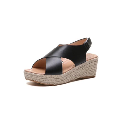 Monika | Sleehaksandalen Dames met Gekruiste Bandjes 3