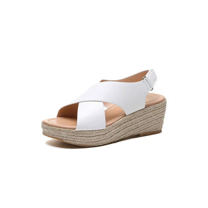 Monika | Sleehaksandalen Dames met Gekruiste Bandjes 5