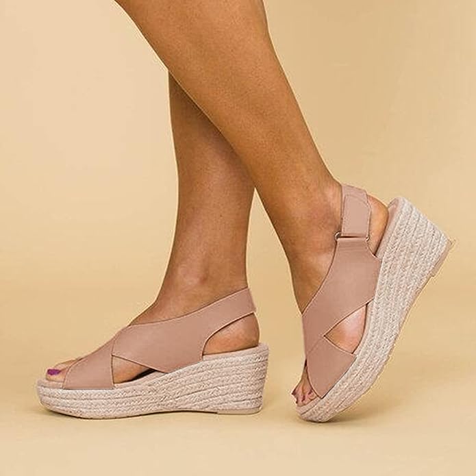 Monika | Sleehaksandalen Dames met Gekruiste Bandjes 7