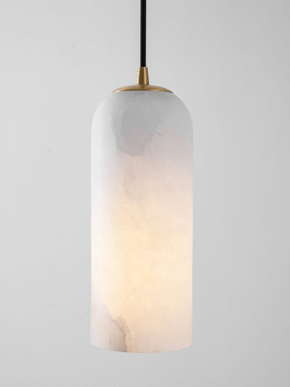 Alabasten Hanglamp met Gevlochten Snoer – Natuursteen Verlichting van Enkel Lichtpunt tot 21-Lichts Cluster – Mid-Century Modern Stijl Eetkamer Hanglamp met E12/E14 Fitting