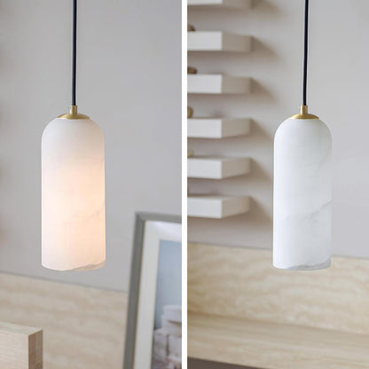 Alabasten Hanglamp met Gevlochten Snoer – Natuursteen Verlichting van Enkel Lichtpunt tot 21-Lichts Cluster – Mid-Century Modern Stijl Eetkamer Hanglamp met E12/E14 Fitting