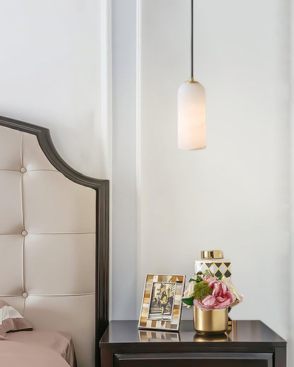 Alabasten Hanglamp met Gevlochten Snoer – Natuursteen Verlichting van Enkel Lichtpunt tot 21-Lichts Cluster – Mid-Century Modern Stijl Eetkamer Hanglamp met E12/E14 Fitting